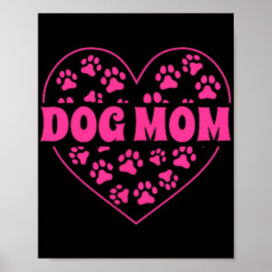 Mama Heart Mothers Day Golden Retriever Hund Mama  Poster
