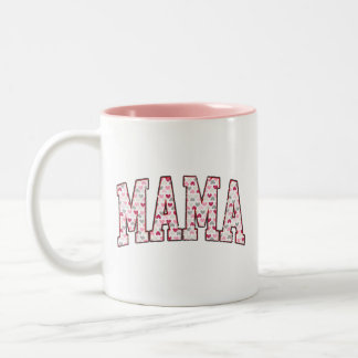 Mama Heart Zweifarbige Tasse