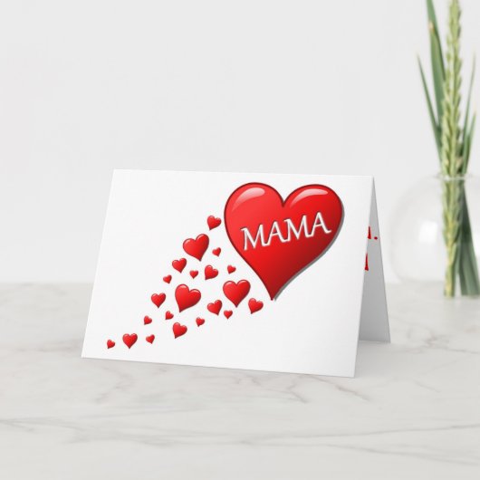 MAMA HEARTS FEIERTAGSKARTE (Vorderseite)