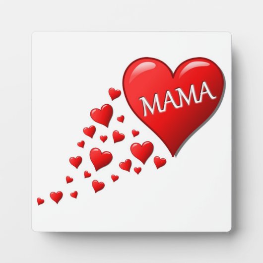 MAMA HEARTS FOTOPLATTE (Vorderseite)