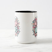 Mama Heldin Zweifarbige Tasse (Mittel)