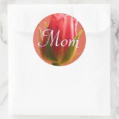 Mama Hellrosa Rosenaufkleber Runder Aufkleber (Tasche)