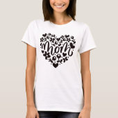 Mama Herz Blume T - Shirt (Vorderseite)