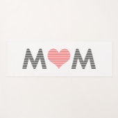 Mama - Herz - Liebe - Mutter - Rosa Yogamatte (Vorderseite (Horizontal))