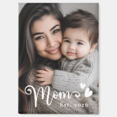 Mama-Herz-Overlay-Foto Magnet (Vorderseite)