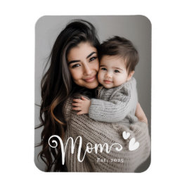 Mama-Herz-Overlay-Foto Magnet