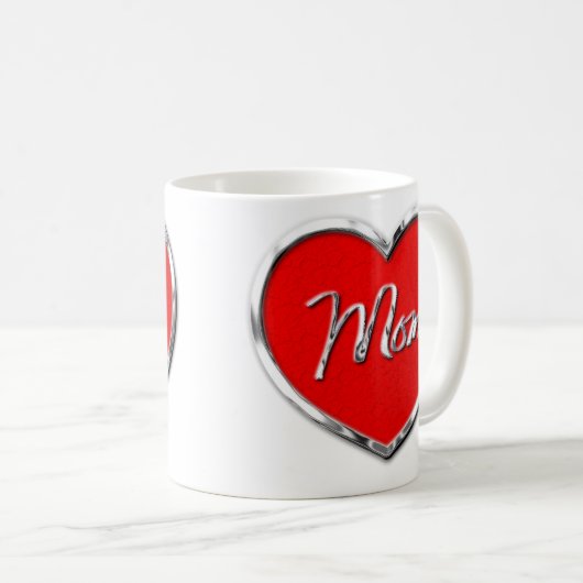 Mama-Herz-Tasse Kaffeetasse (VorderseiteRechts)