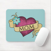 Mama-Herz-Tätowierung Mousepad (Mit Mouse)