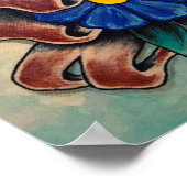 "Mama" Herz Tattoo Art Poster Print (Ecke)