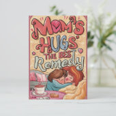 "Mama, Herz unserer Welt" - Grußkarten Dankeskarte (Stehend Vorderseite)