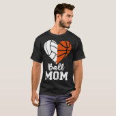 Mama Herzblut Funny Volleyball Basketball Mama T-Shirt (Vorne ganz)