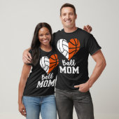 Mama Herzblut Funny Volleyball Basketball Mama T-Shirt (Unisex)