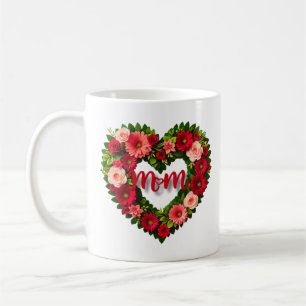 "Mama" Herzgestalterischer Kranz von Blume Tasse
