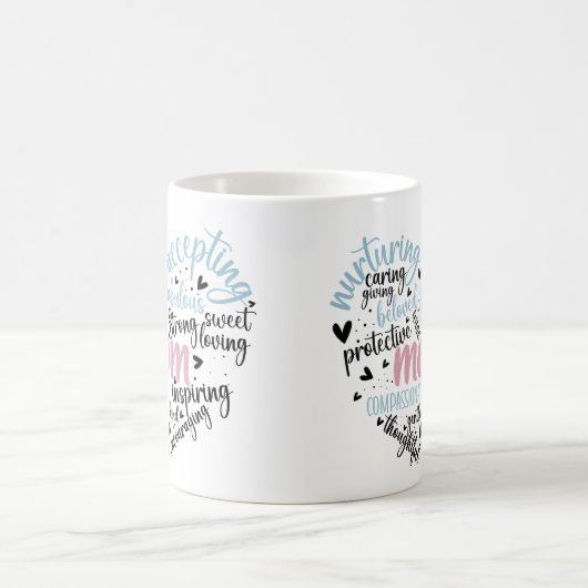 Mama Herzlieben Gekümmert süß, gepflegt Kaffeetasse (Mittel)