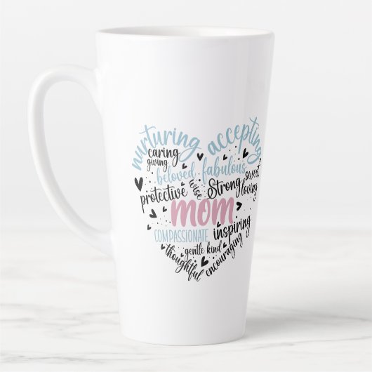 Mama Herzlieben Gekümmert süß, gepflegt Milchtasse (Links)