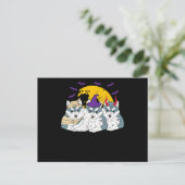 Mama-Hexenhund | Halbgeschenk Postkarte (Stehend Vorderseite)