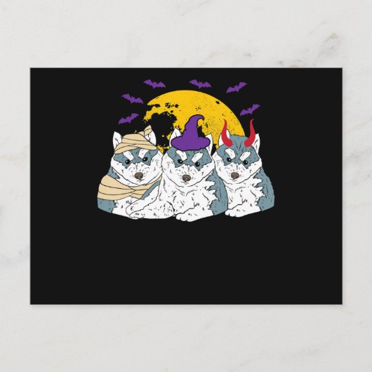 Mama-Hexenhund | Halbgeschenk Postkarte (Vorderseite)