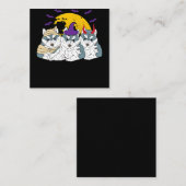 Mama-Hexenhund | Halbgeschenk Quadratische Visitenkarte (Vorne/Hinten)