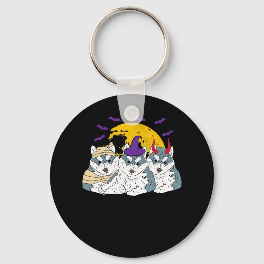 Mama-Hexenhund | Halbgeschenk Schlüsselanhänger (Vorderseite)