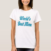Mama Himblauer Typografie Muttertag T-Shirt (Vorderseite)