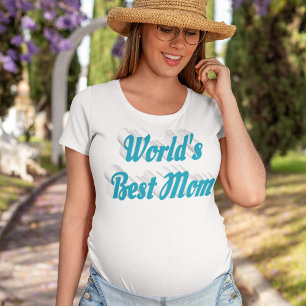 Mama Himblauer Typografie Muttertag T-Shirt