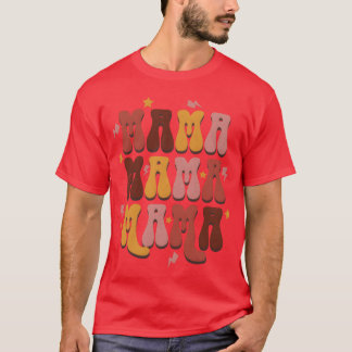 Mama Hippie Sublimierung für Mutter für Mama Retro T-Shirt