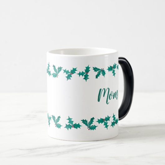 Mama Holly Pattern Weihnachtscoffee Cup Verwandlungstasse (VorderseiteRechts)
