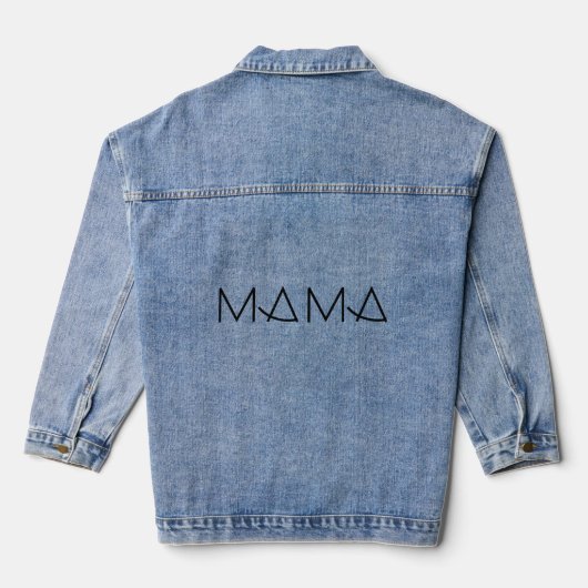 Mama hoodie jeansjacke (Rückseite)