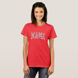 Mama hört Valentinstag Retro-Waage T-Shirt
