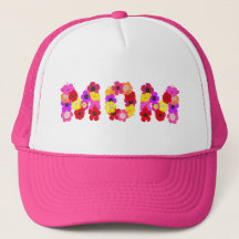 Mama Hübsche florale Typografie Design Trucker Hat