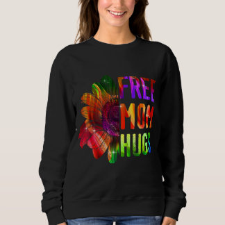 Mama Hugs Daisy Rainbow Heart Sunflower Lgbt P Sweatshirt
