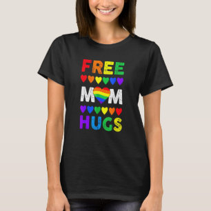Mama Hugs Heart Colorfull Lgbt Gay Lesbian Lgb T-Shirt
