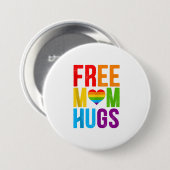 Mama-Hugs LGBT-Monatsblende Button (Vorne & Hinten)