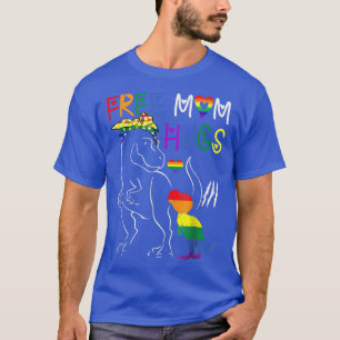 Mama Hugs LGBT Pride Mama Dinosaur Re T-Shirt