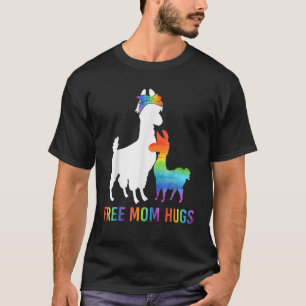 Mama Hugs Llama T-Shirt LGBT Männer Frauen Stolz