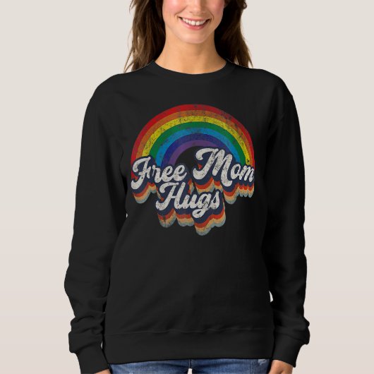Mama Hugs Rainbow Flag Lgbt Pride m Sweatshirt (Vorderseite)