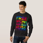 Mama Hugs Rainbow Herzblut Pride Monat 1 Sweatshirt (Vorne ganz)
