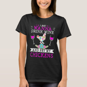 Mama Hühner Bauer Wine Ehefrau T-Shirt