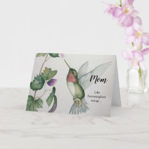Mama Hummingbird Wings Elegante Liebe Karte