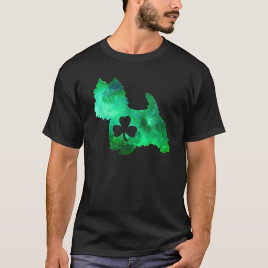 Mama Hund Lover St Patrick's Day Westie Mama Mens T-Shirt (Vorderseite)