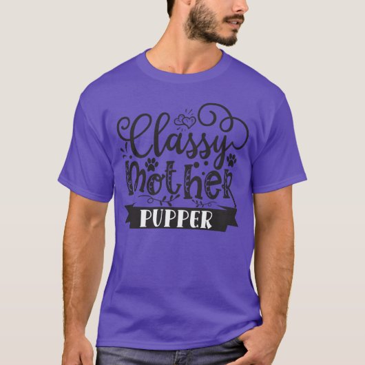 Mama Hund Mutter Mutter Mutter Mutter Hunde T-Shirt (Vorderseite)
