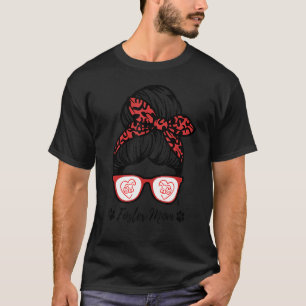 Mama Hund und Katze im Herzen mit Paw-Prinzen förd T-Shirt