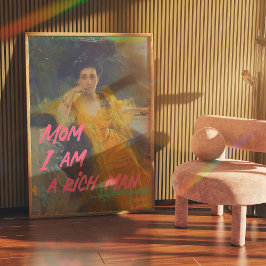 Mama I bin ein reicher Mann - Wall Art Poster - Ch