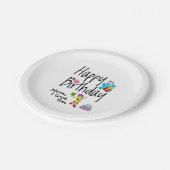 Mama I Liebe dich. Herzlichen Glückwunsch zum Gebu Pappteller (Schrägansicht)