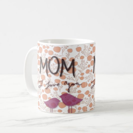 MAMA I LIEBE KAFFEETASSE (Vorderseite Links)