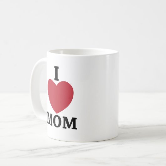 MAMA I LIEBE MAMA KAFFEETASSE (Vorderseite Links)