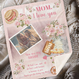Mama I Liebe Sie Foto Rosa Blume | Skripttext Sherpadecke