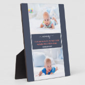 Mama I Liebe Sie Gedicht 2 Foto Blau Fotoplatte (Seite)