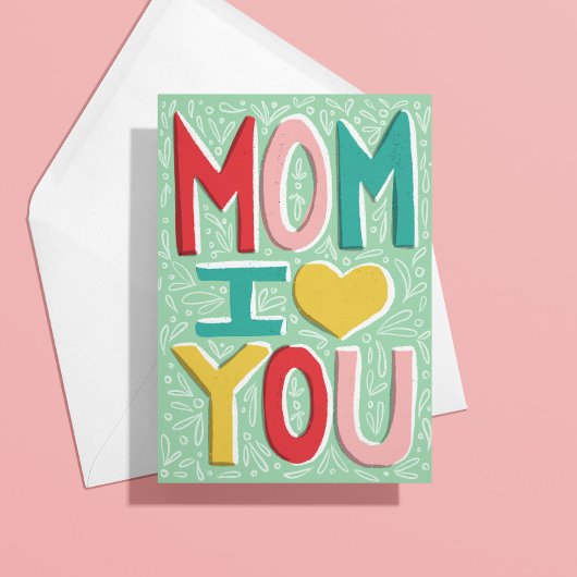 Mama I Liebe Sie Muttertagskarte Karte
