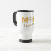 Mama I Liebe Sie reisen Reisebecher (Vorderseite Links)